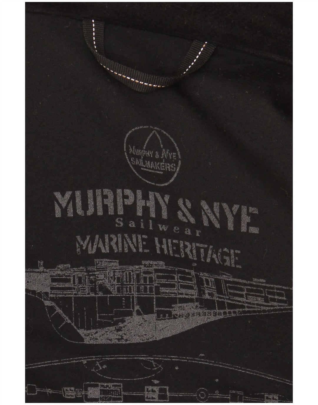 Murphy & Nye Damen Übergroßer Pea Coat UK 14 Mittelschwarze Wolle