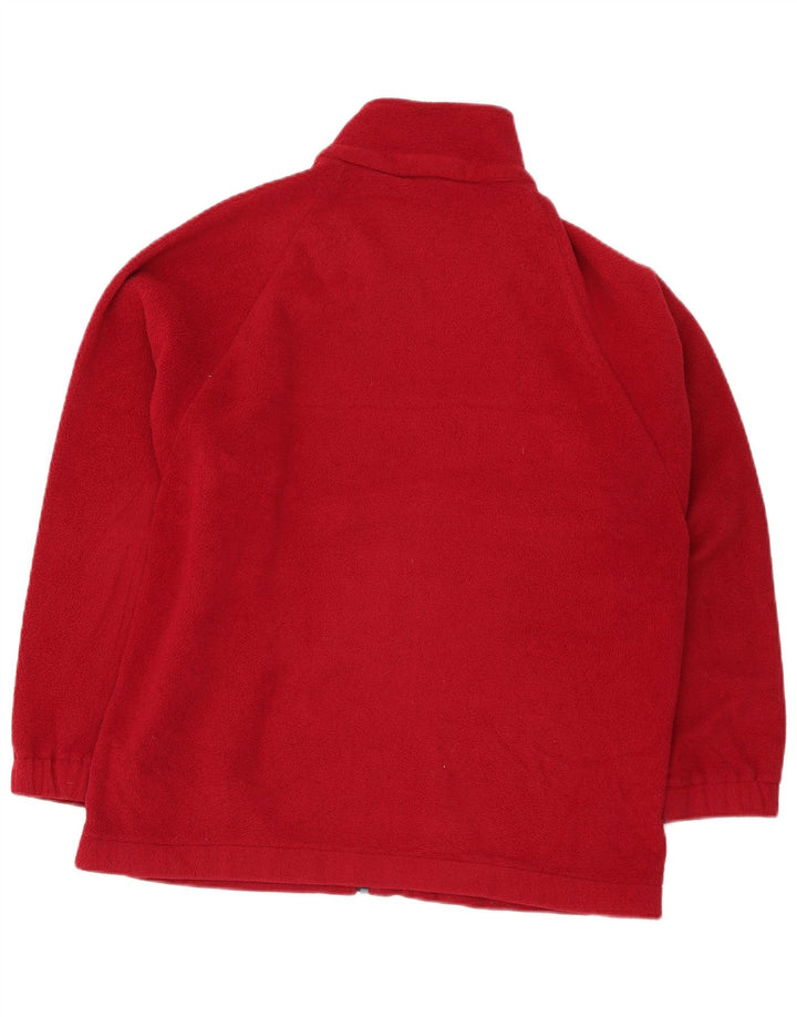 Marks & Spencer Damen-Fleecejacke in Übergröße, UK 14, Größe L, Rot, Polyester