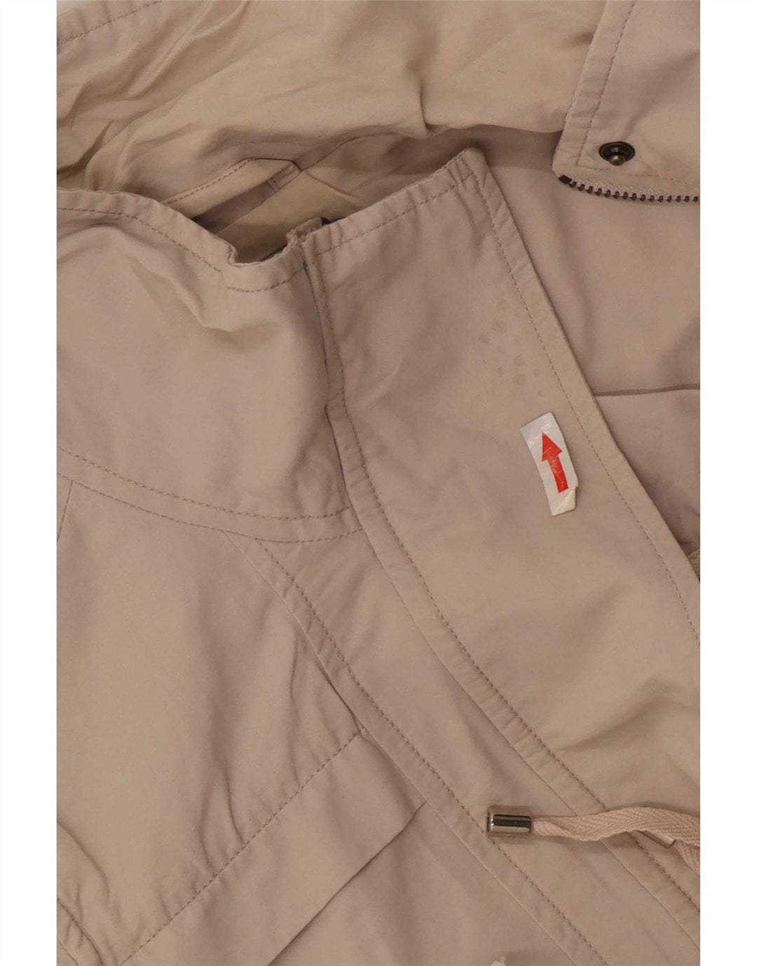 Massimo Dutti Damen Utility-Jacke UK 14 Mittelbeige Baumwolle