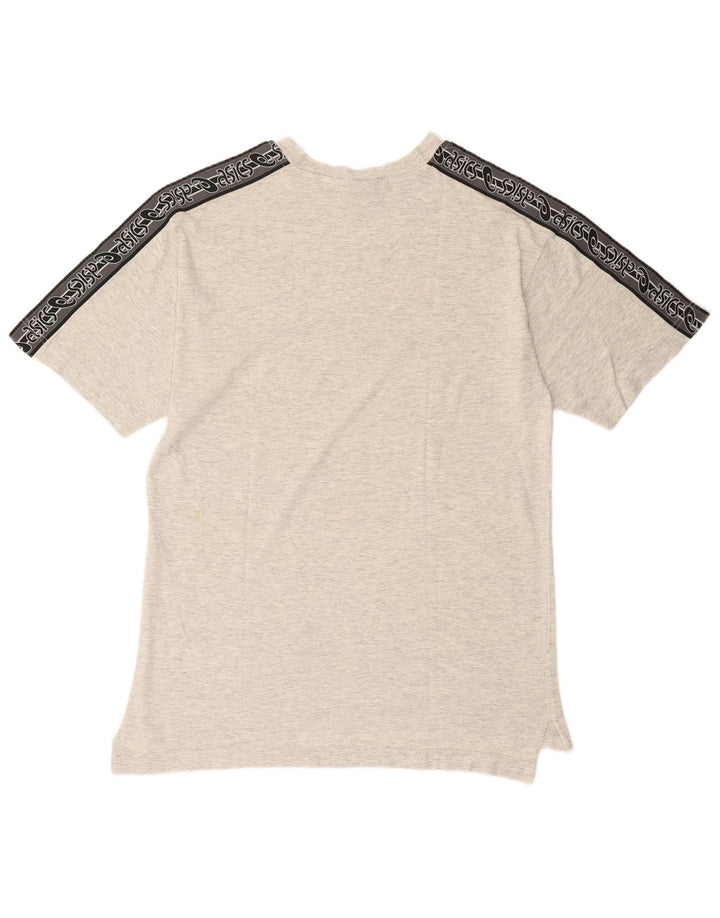 Asics Herren Grafik-T-Shirt-Oberteil, groß, grau gefleckt
