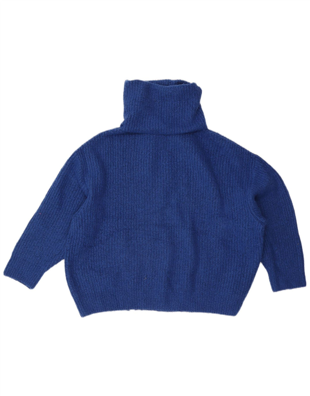 Zara Damen-Pullover mit Rollkragen, übergroß, Gr. 10, Small, Blau, Acryl