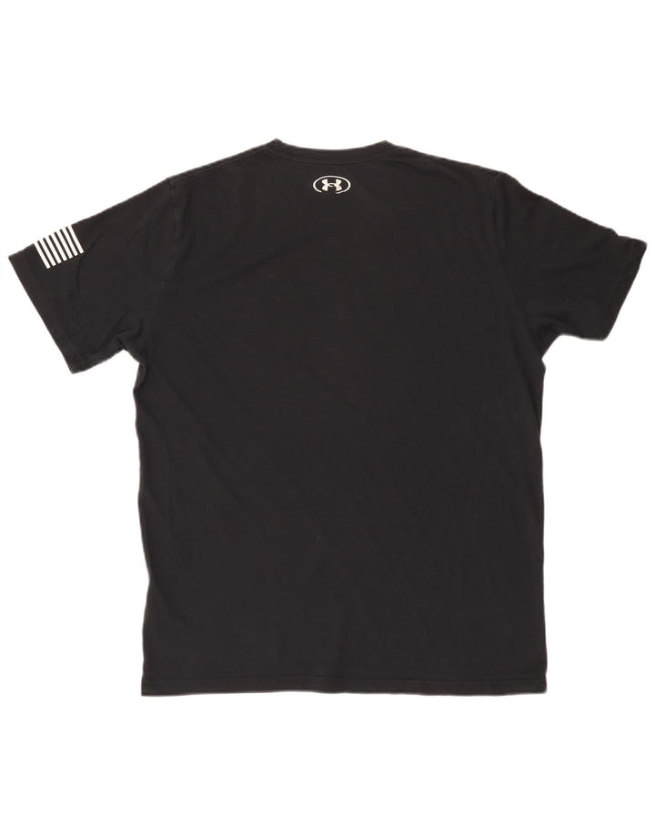 Under Armour Herren-T-Shirt mit Grafik, groß, aus schwarzer Baumwolle