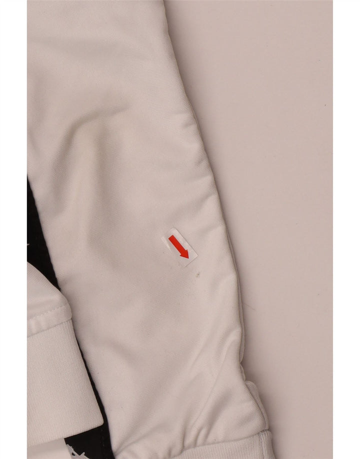 KAPPA Mädchen-Trainingsanzug mit grafischem Oberteil, 11–12 Jahre, Größe S, Weiß