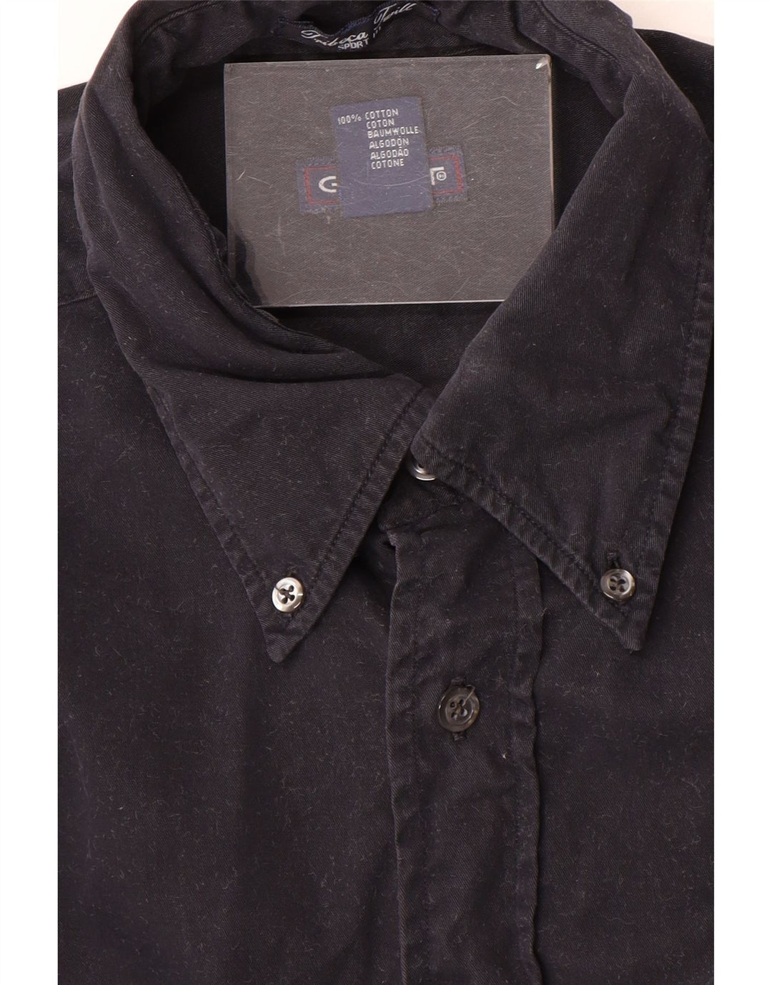 Gant Herrenhemd, groß, marineblau, Baumwolle