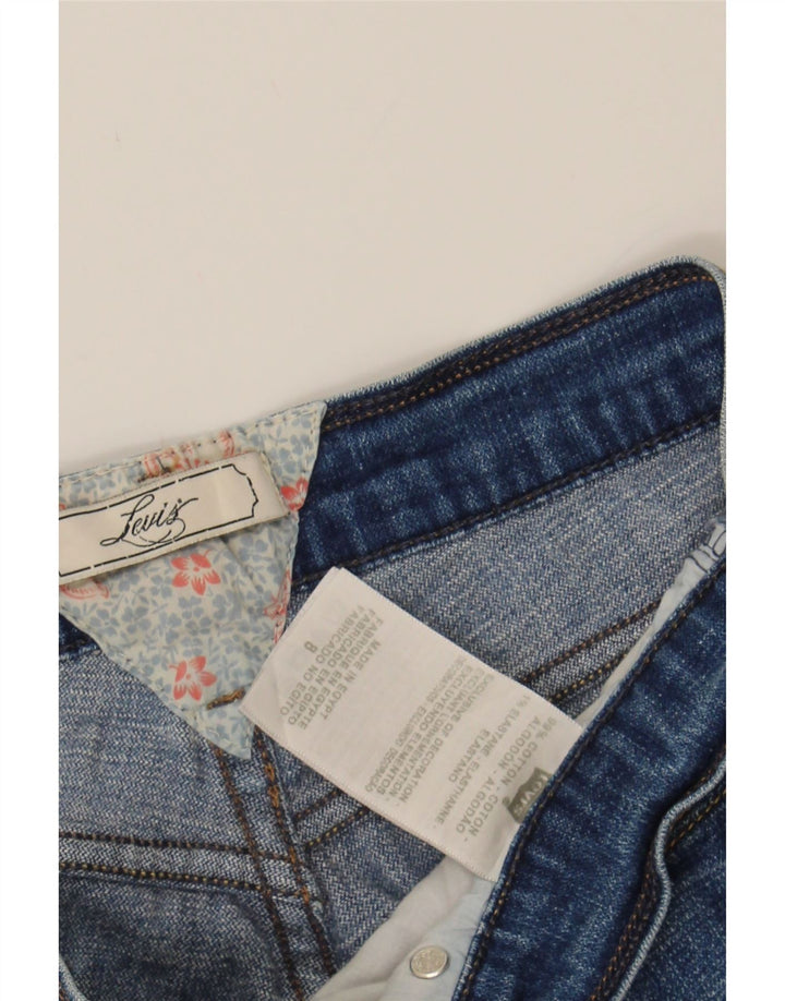 LEVI'S Womens Denim Shorts US 8 Medium W32 Navy Blue Cotton Vintage Levi's and Second-Hand Levi's from Messina Hembry 