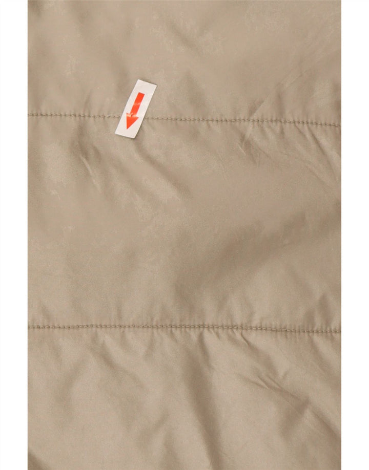 Geox Damen Respira Wattierte Jacke UK 14 Large Grau Polyamid