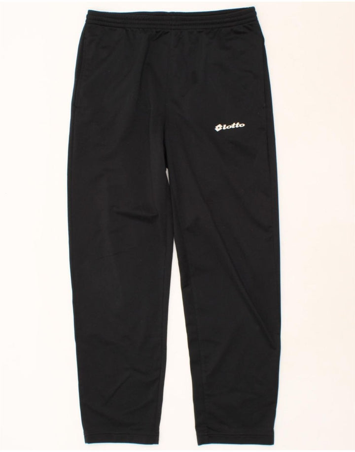 LOTTO Mens Tracksuit Trousers UK 40/42 Large  Black Polyester Vintage Lotto and Second-Hand Lotto from Messina Hembry 