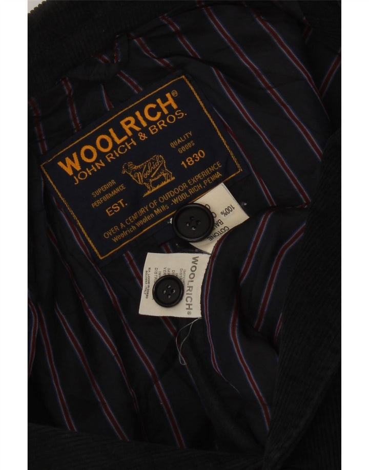 Woolrich Herren-Blazer aus Cord mit 3 Knöpfen, Gr. 36, Größe S, Marineblau, Baumwolle