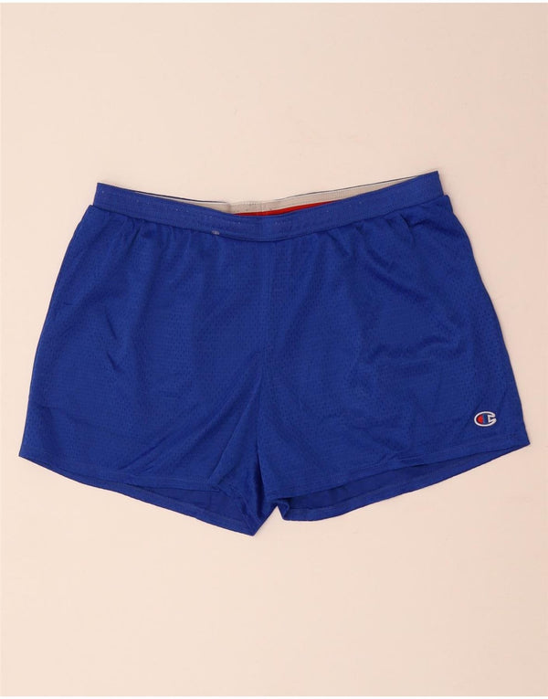 CHAMPION Damen Sportshorts UK 16 Large Blau Polyester