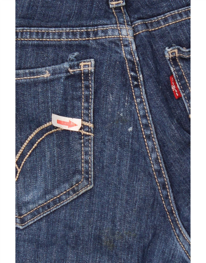 Levi's Damen 524 Straight Jeans W29 L32 Blaue Baumwolle