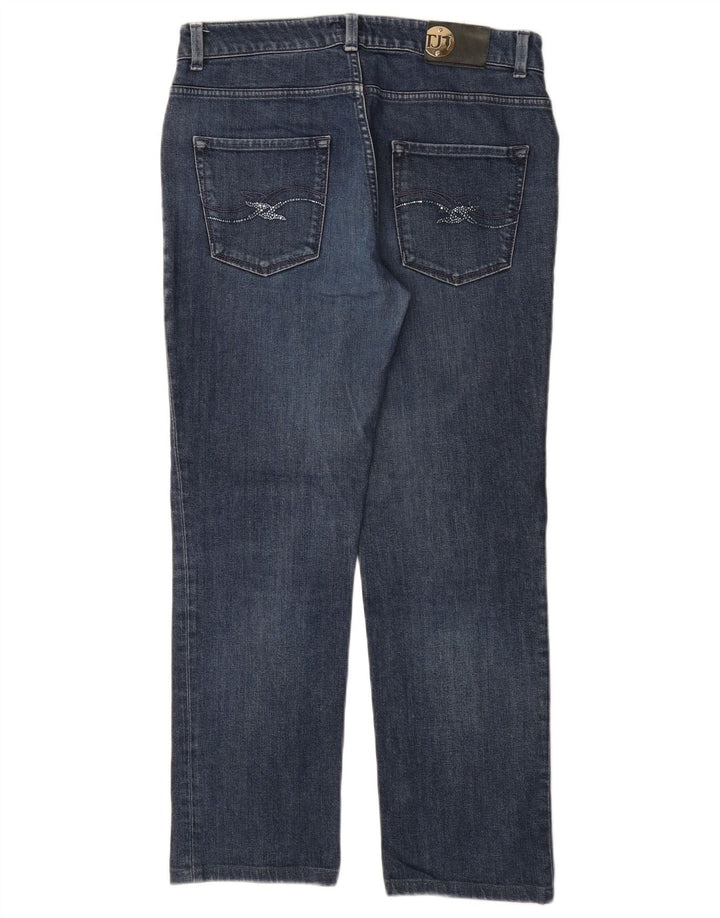 TRUSSARDI Womens Straight Jeans W30 L28 Blue Cotton