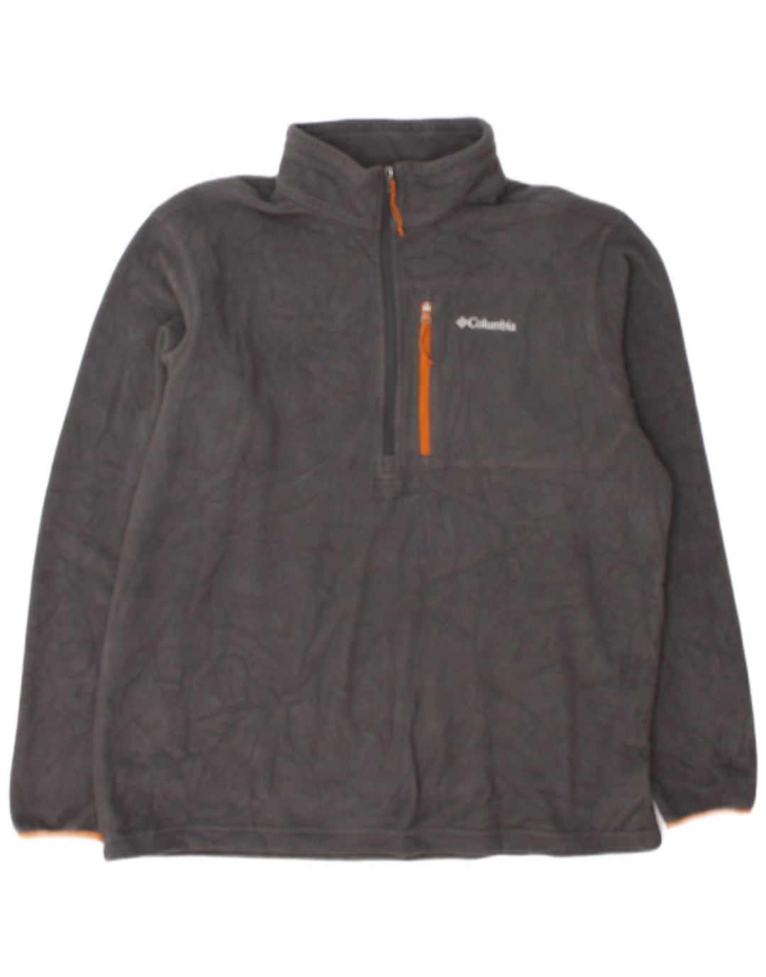 Columbia Herren-Fleecepullover mit Reißverschluss, XL, graues Polyester