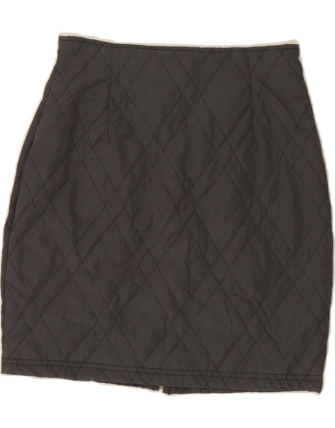 VINTAGE Womens Pencil Skirt Small W26 Grey Polyester Vintage Vintage and Second-Hand Vintage from Messina Hembry 