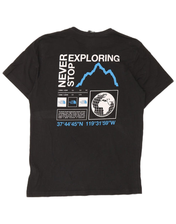 The North Face Herren-T-Shirt mit Grafik, mittelschwarze Baumwolle