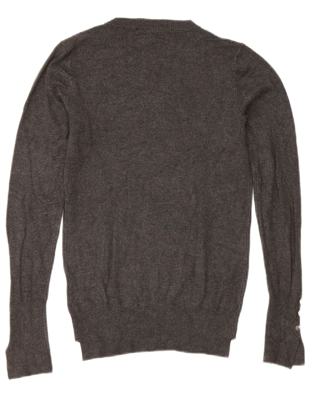 Zara Damen-Pullover mit Rundhalsausschnitt, Gr. 8, Grau