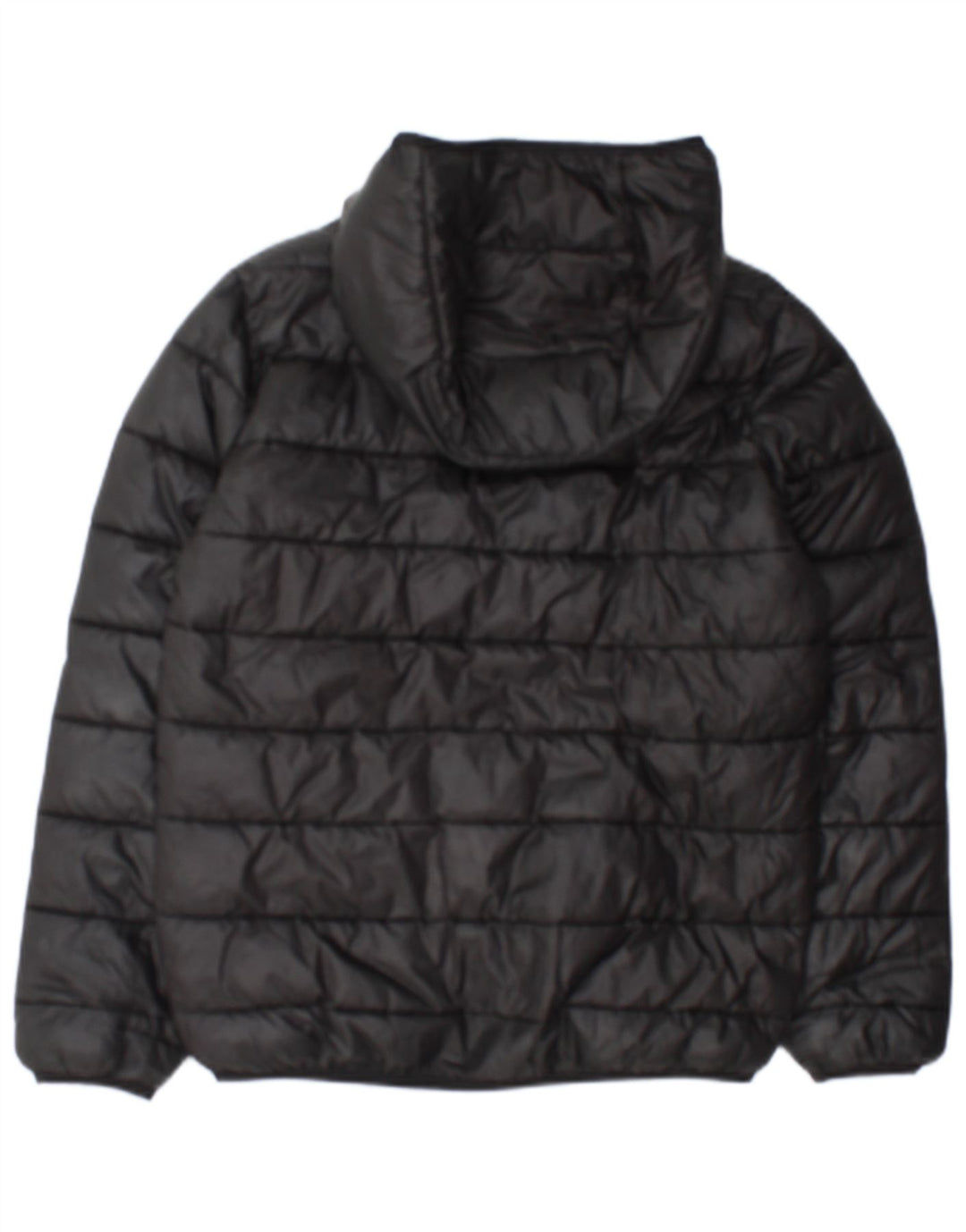 Champion Wattierte Jacke mit Kapuze für Jungen, 11–12 Jahre, Größe L, Schwarz, Polyester