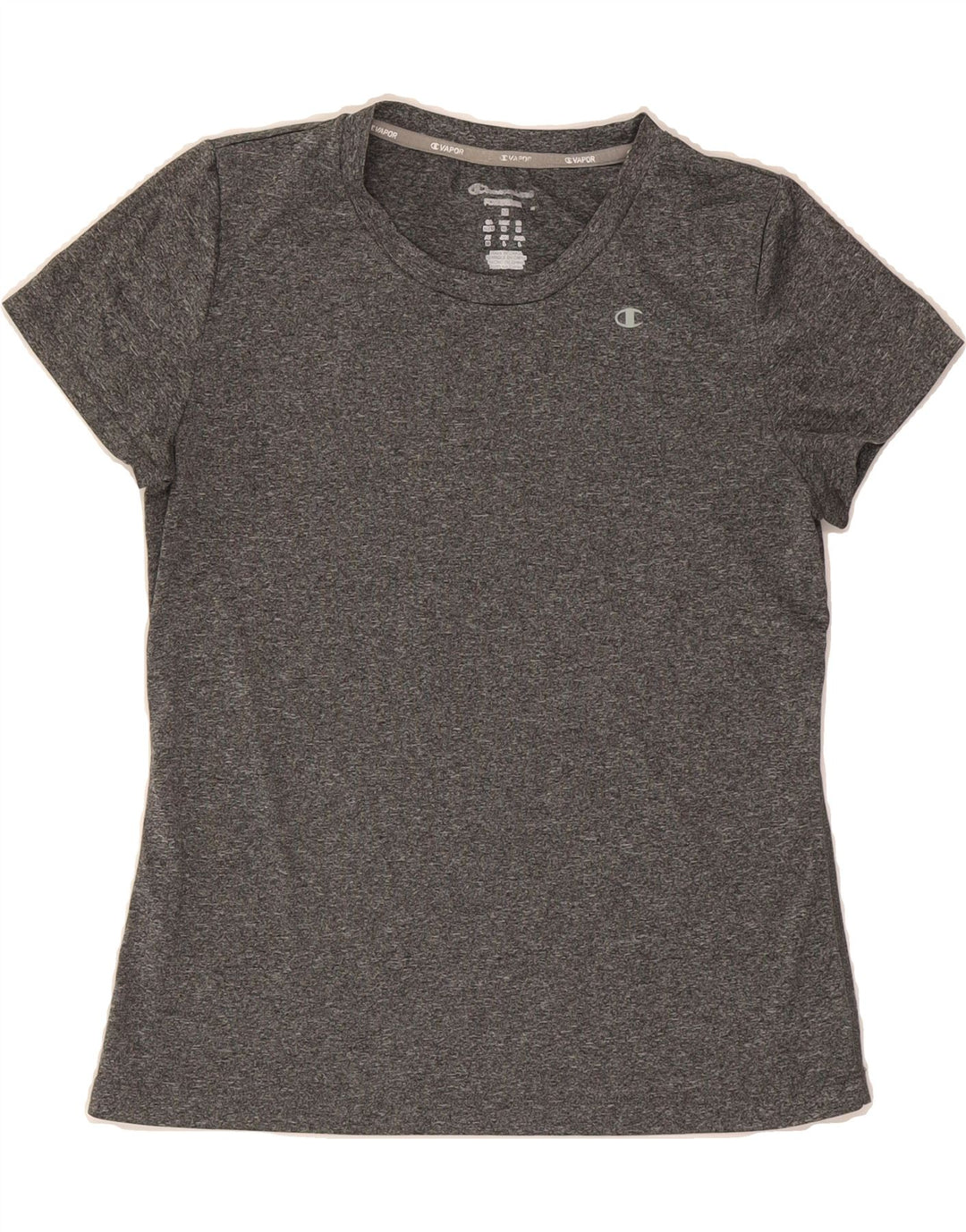 CHAMPION Womens T-Shirt Top UK 14 Medium Grey Flecked Vintage Champion and Second-Hand Champion from Messina Hembry 