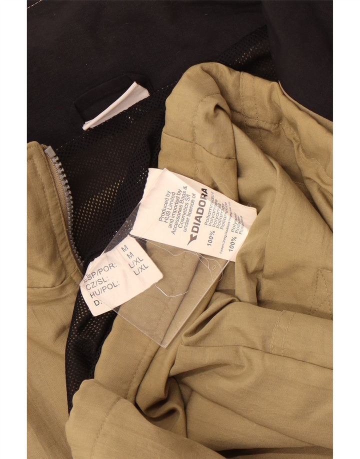 Diadora Herren Regenjacke UK 40 Large Beige Polyamid