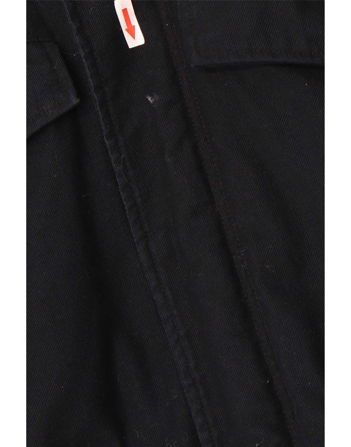 Carhartt Herren-Parka mit Kapuze, UK 38, mittlere schwarze Baumwolle