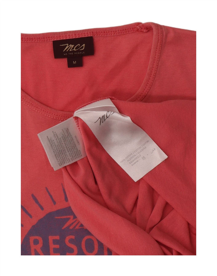 Marlboro Classics Herren-T-Shirt mit Grafik, Mittelrosa, Baumwolle