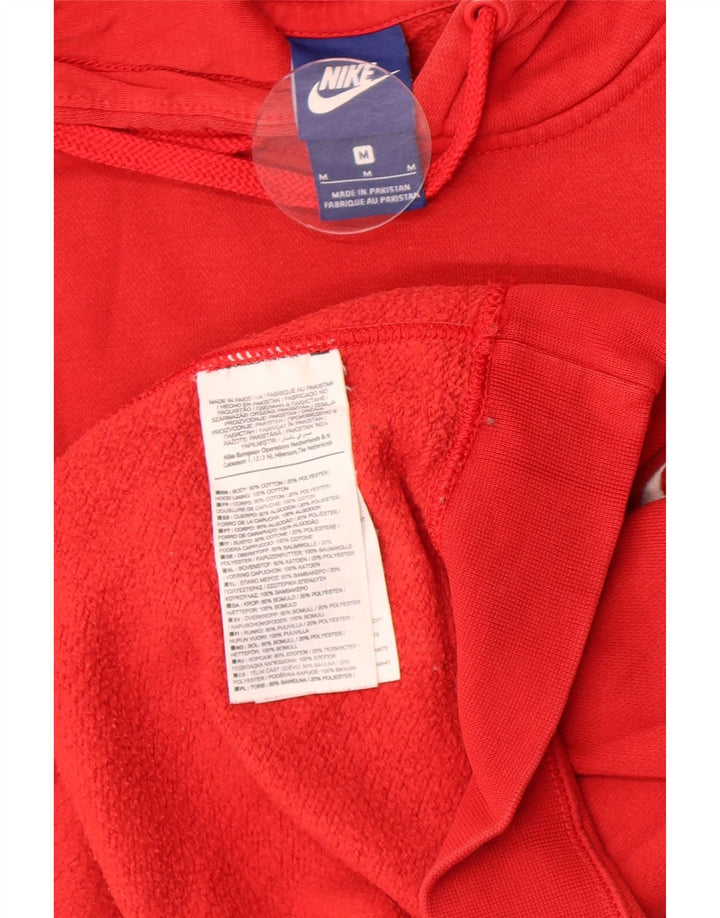 Nike Herren Kapuzenpullover aus mittelroter Baumwolle