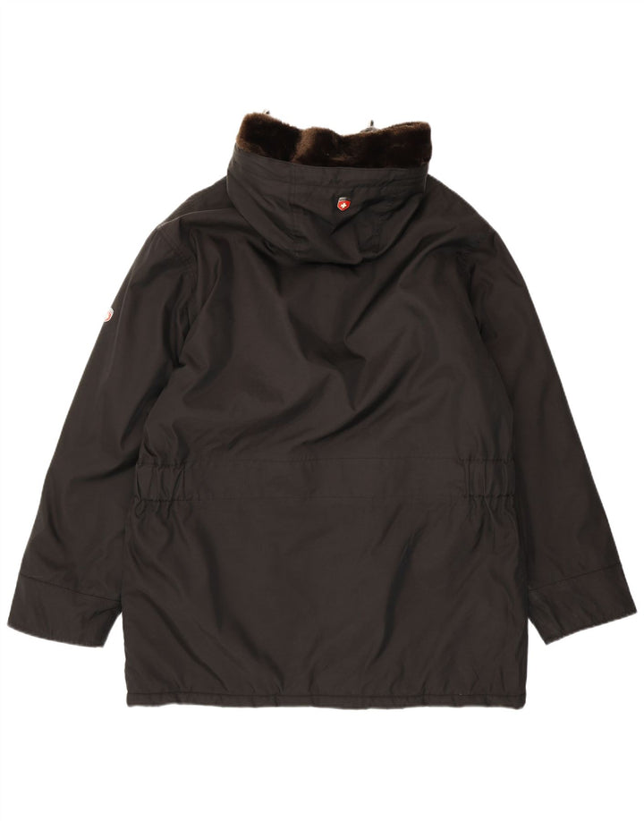 Cape Horn Herren-Windbreakerjacke mit Kapuze, UK 40, Größe L, Schwarz, Polyester