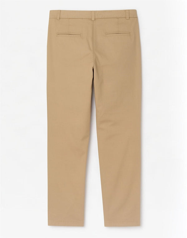 Marks & Spencer Womens Straight Chino Trousers UK 8 Small W30 L28 Beige