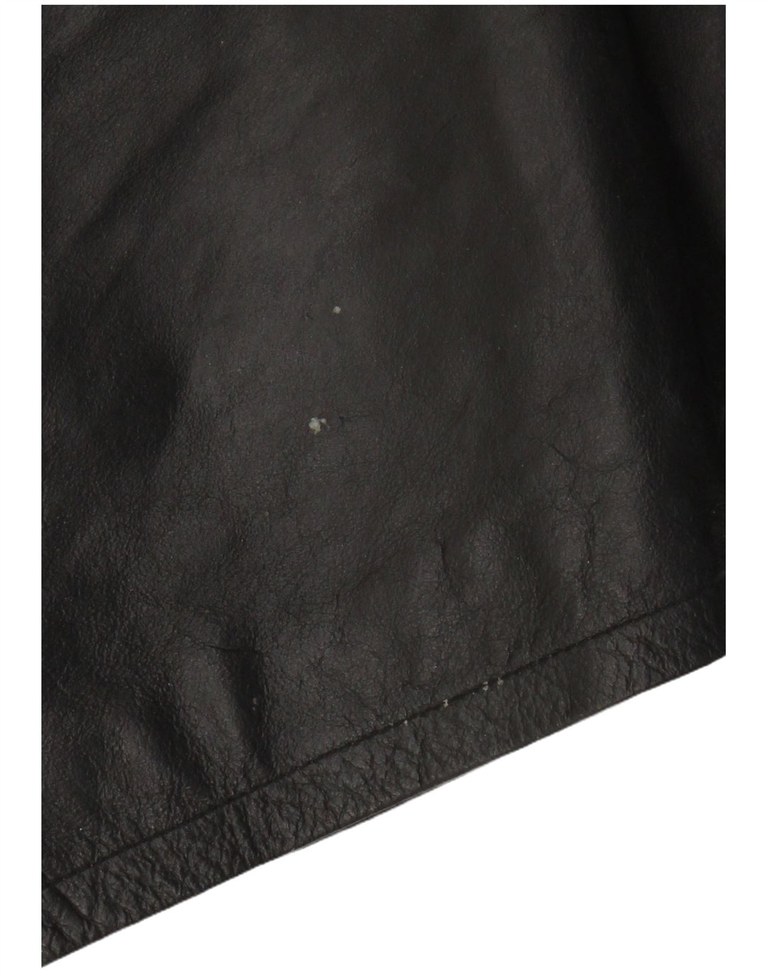 VINTAGE Herren Lederjacke IT 54 2XL Schwarzes Leder