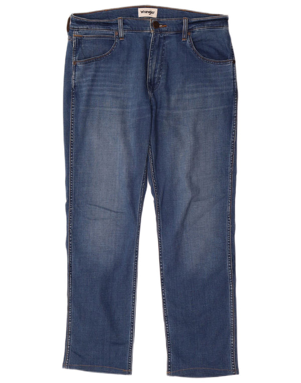 Wrangler Damen Greensboro Straight Jeans W32 L29 Blaue Baumwolle