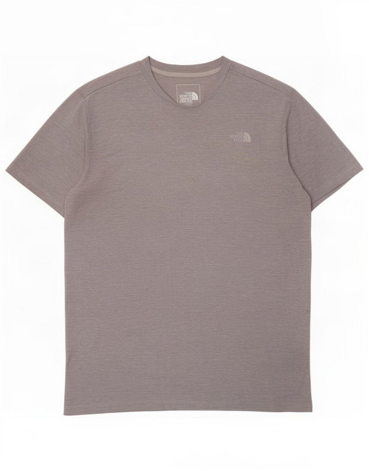 The North Face Herren-T-Shirt-Oberteil aus mittelgrauem Polyester