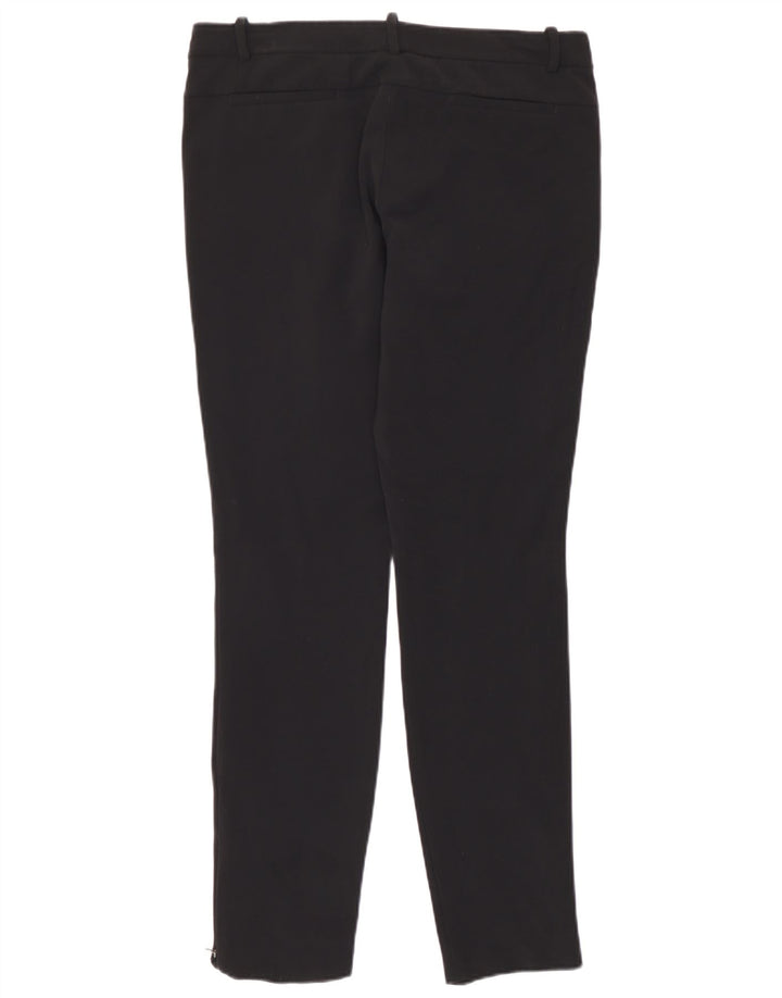 Massimo Dutti Damen Röhrenhose W30 L28 Schwarz Polyamid