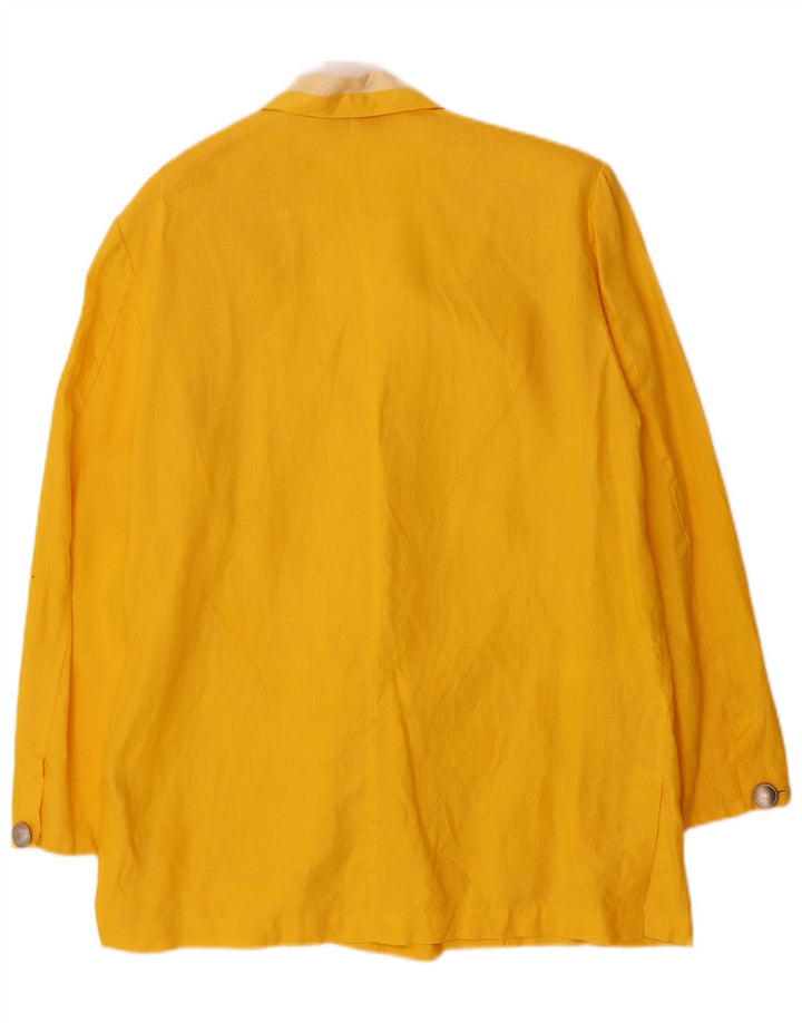 ROCCOBAROCCO Zweireihiger Damen-Blazer IT 44 Mittelgelb