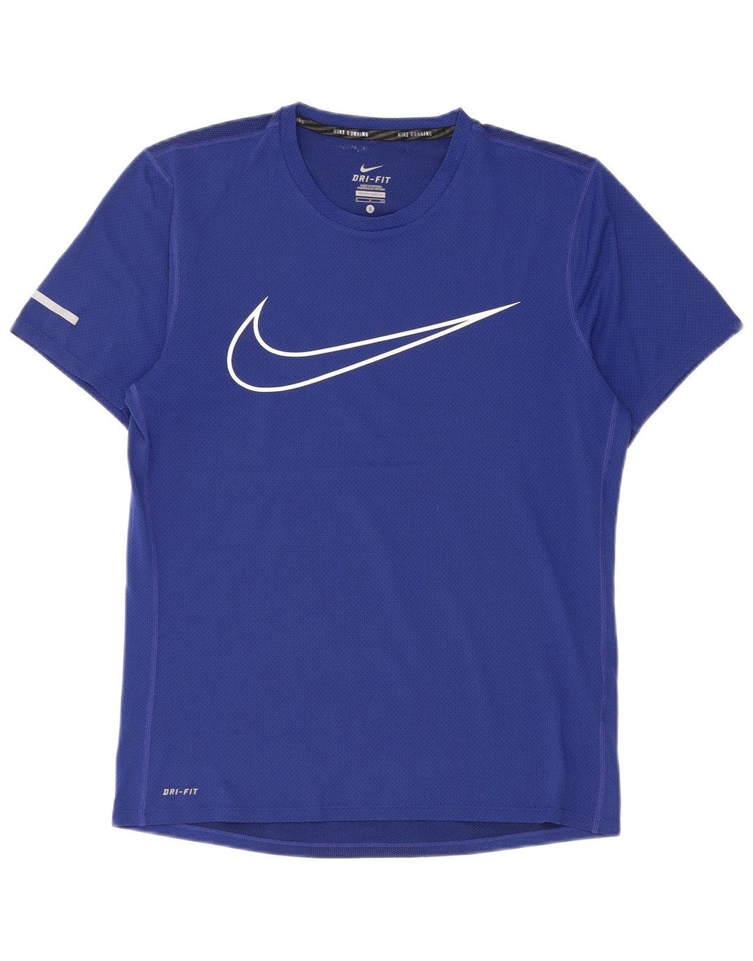 Nike Herren Dri Fit Graphic T-Shirt Top Small Blau Polyester