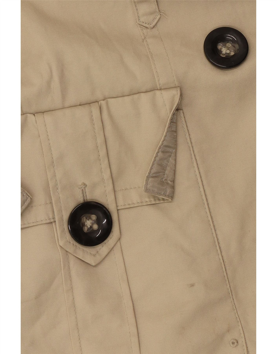 Zara Damen Trenchcoat UK 14 Large Beige Nylon