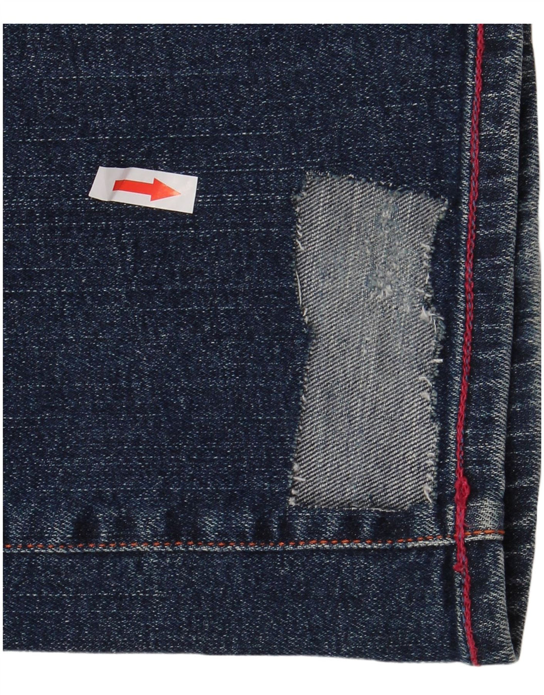 DIESEL Damen Distressed Straight Jeans W29 L33 Blaue Baumwolle