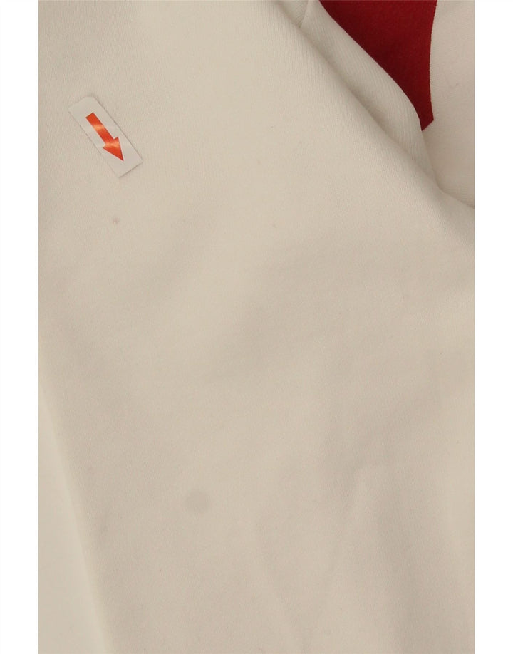 Levi's Damen-Sweatshirt mit Grafik-Übergröße, Größe UK 6, XS, weiße Baumwolle