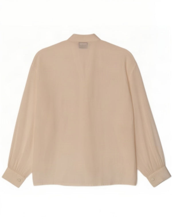 Luisa Spagnoli Womens See Through Shirt Blouse IT 42 Medium Off White