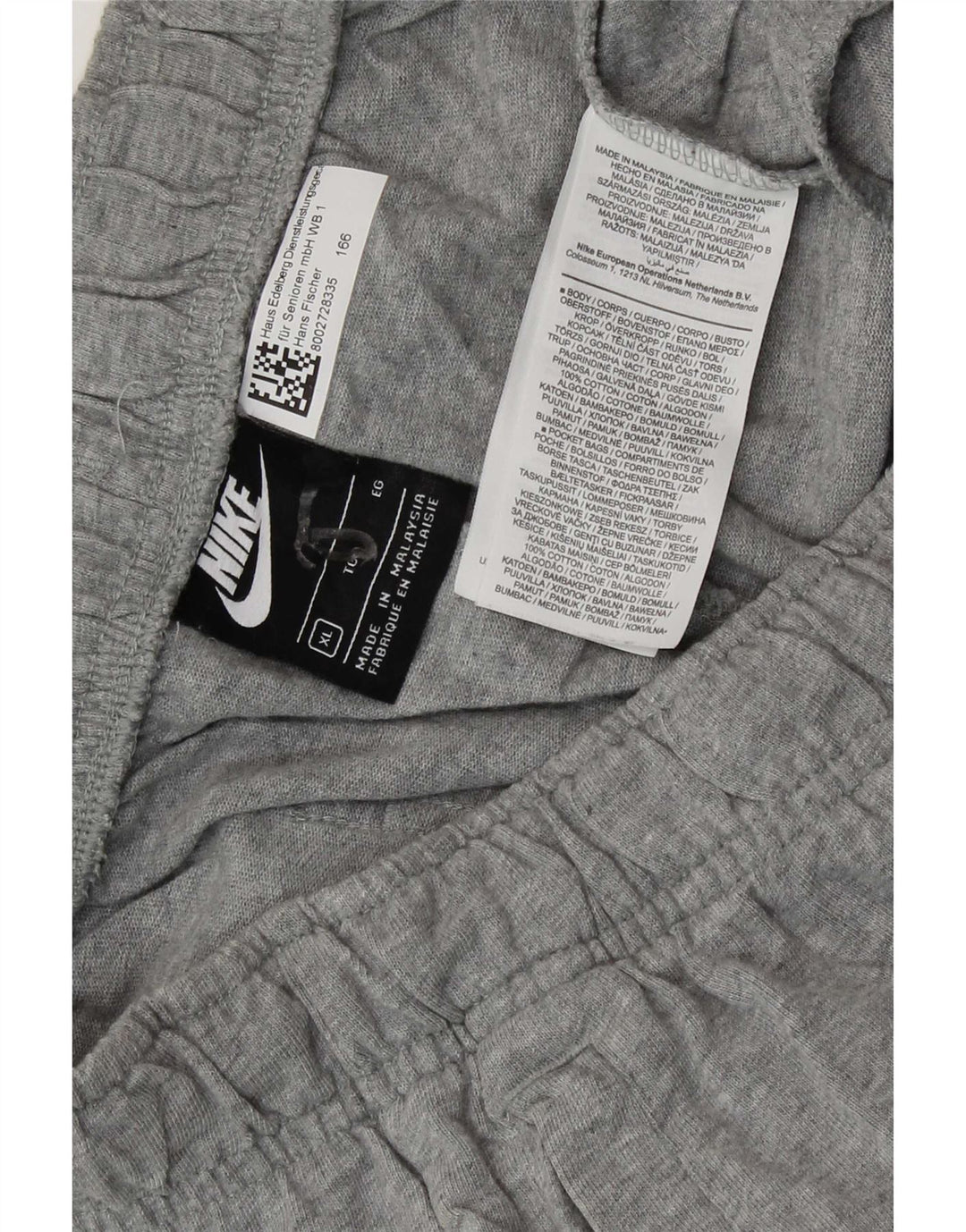 Nike Herren-Sportshorts XL aus grauer Baumwolle
