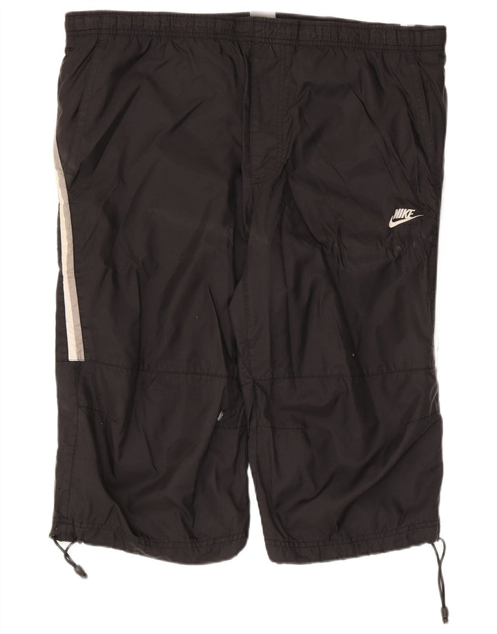 Nike Herren-Bermuda-Sportshorts, Größe L, Schwarz
