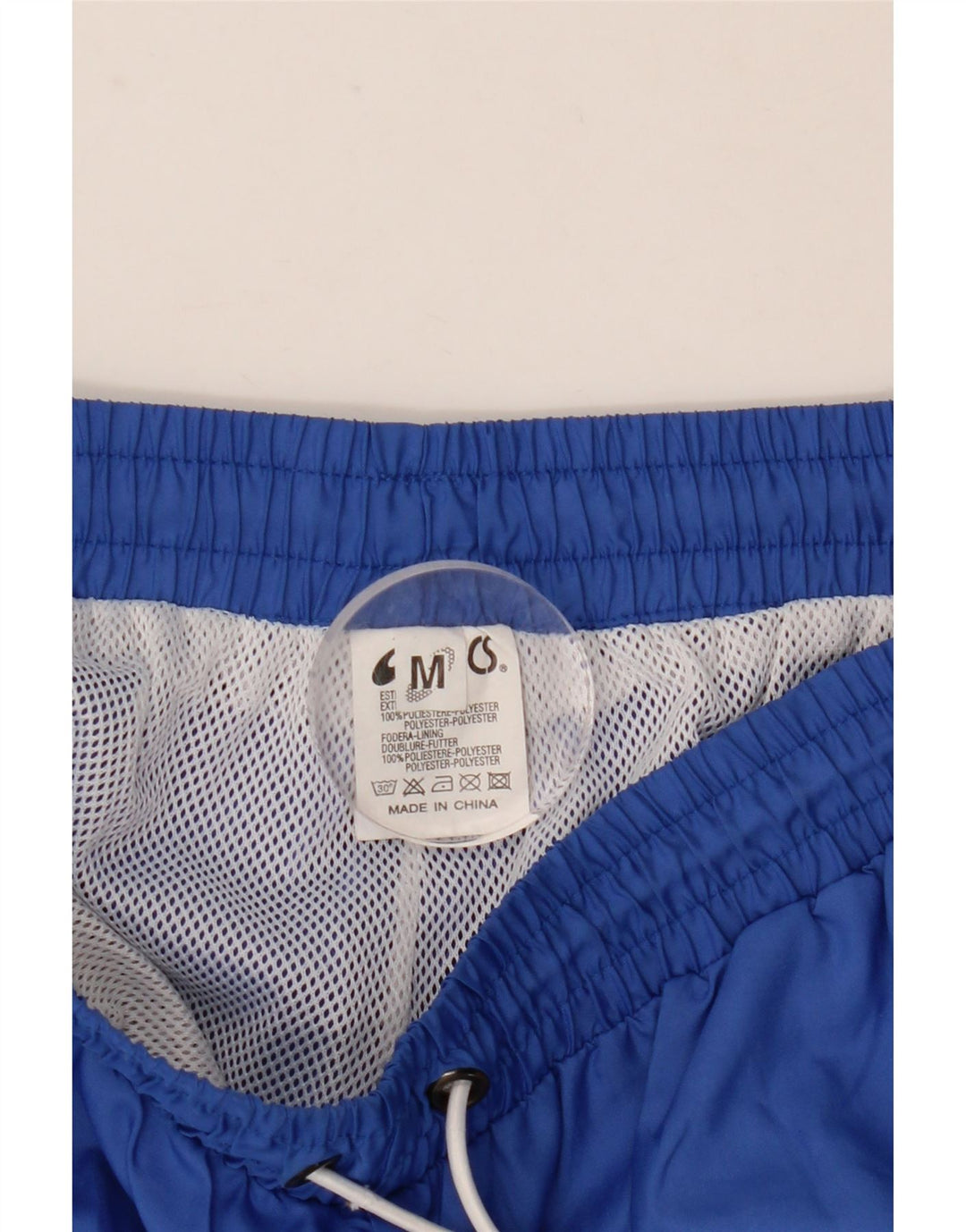 Asics Herren-Trainingshose aus mittelblauem Colourblock-Polyester