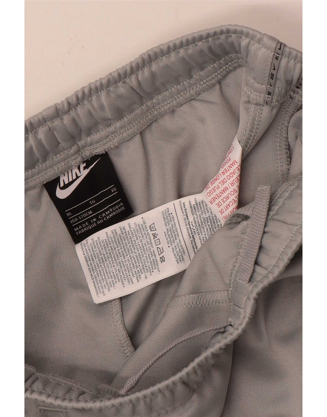 Nike Jungen-Trainingshose, Jogginghose, 13–14 Jahre, XL, graues Polyester