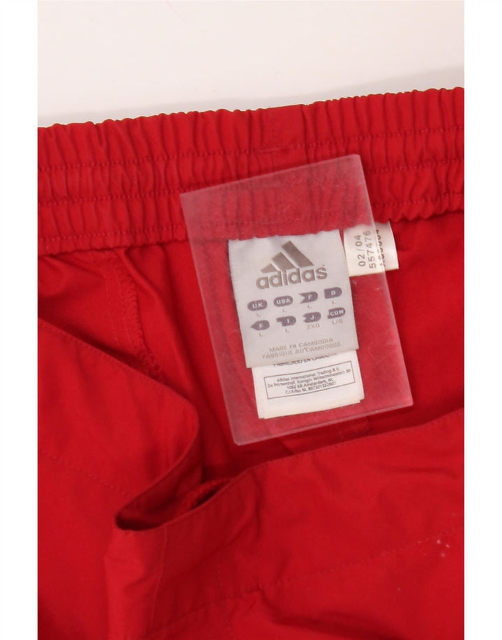 ADIDAS Herren Graphic Bermuda Sport Shorts Großes rotes Polyester