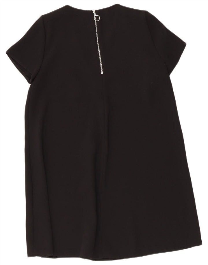 Zara Damen Zeltkleid UK 6 XS Schwarz Polyester