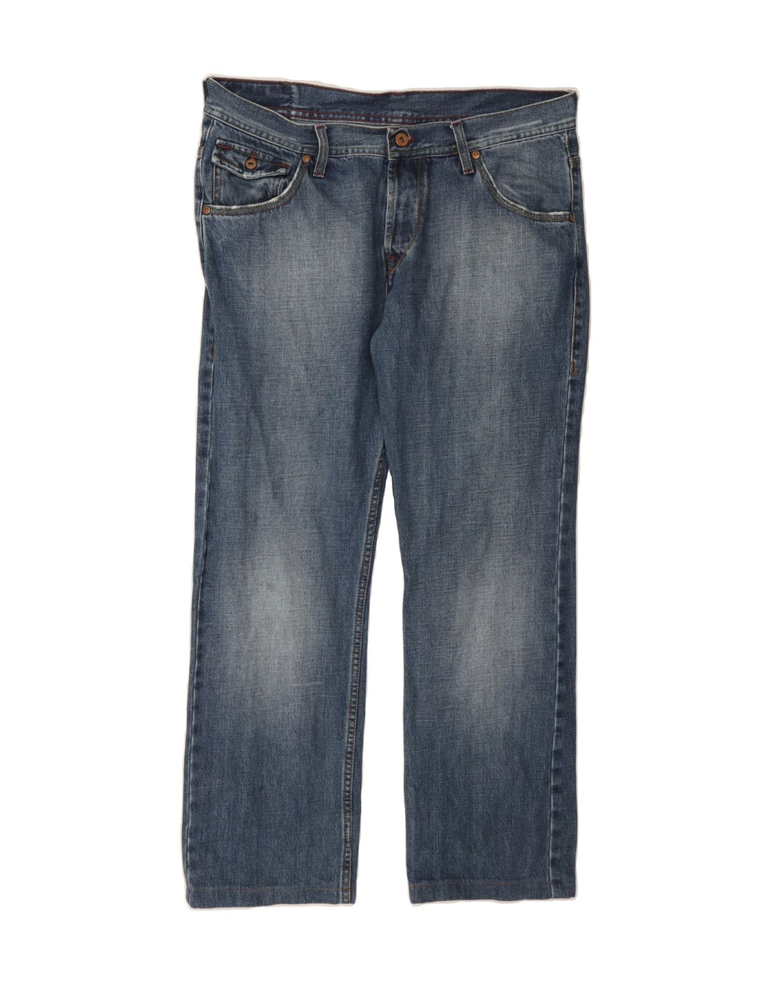 CASUCCI Mens Straight Jeans W36 L28 Navy Blue Cotton Vintage Casucci and Second-Hand Casucci from Messina Hembry 