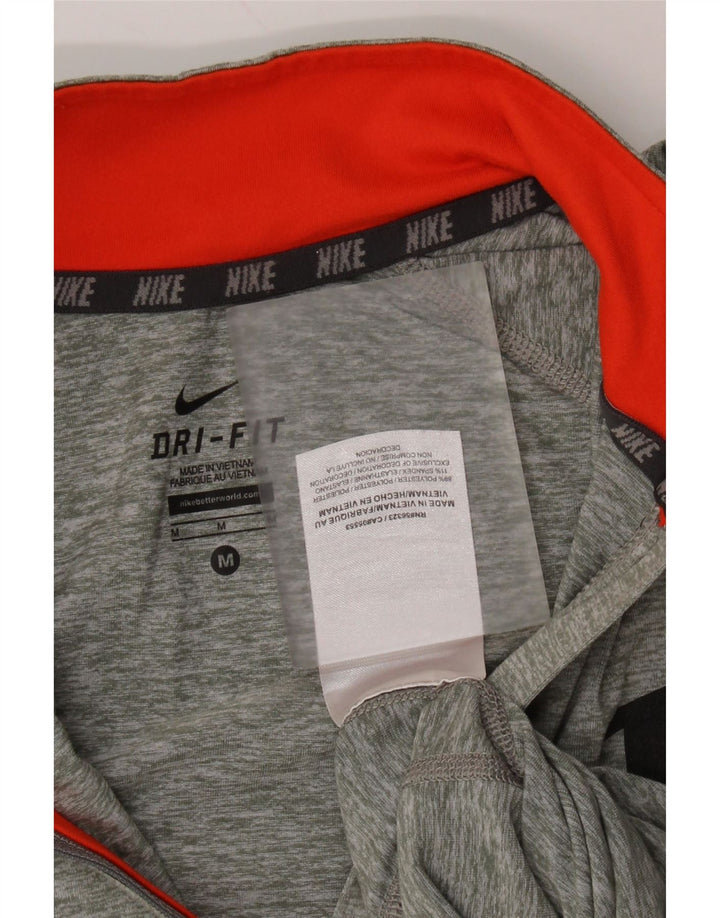 NIKE Damen Dri Fit Pullover-Trainingsanzugoberteil, UK 12, Mittelgrau gefleckt