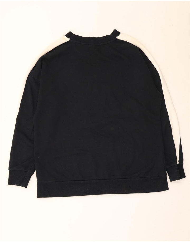 Puma Herren-Sweatshirt-Pullover, mittelschwarz, Colourblock-Baumwolle