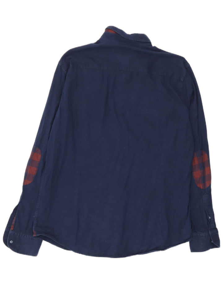 Massimo Dutti Herrenhemd XL Marineblau