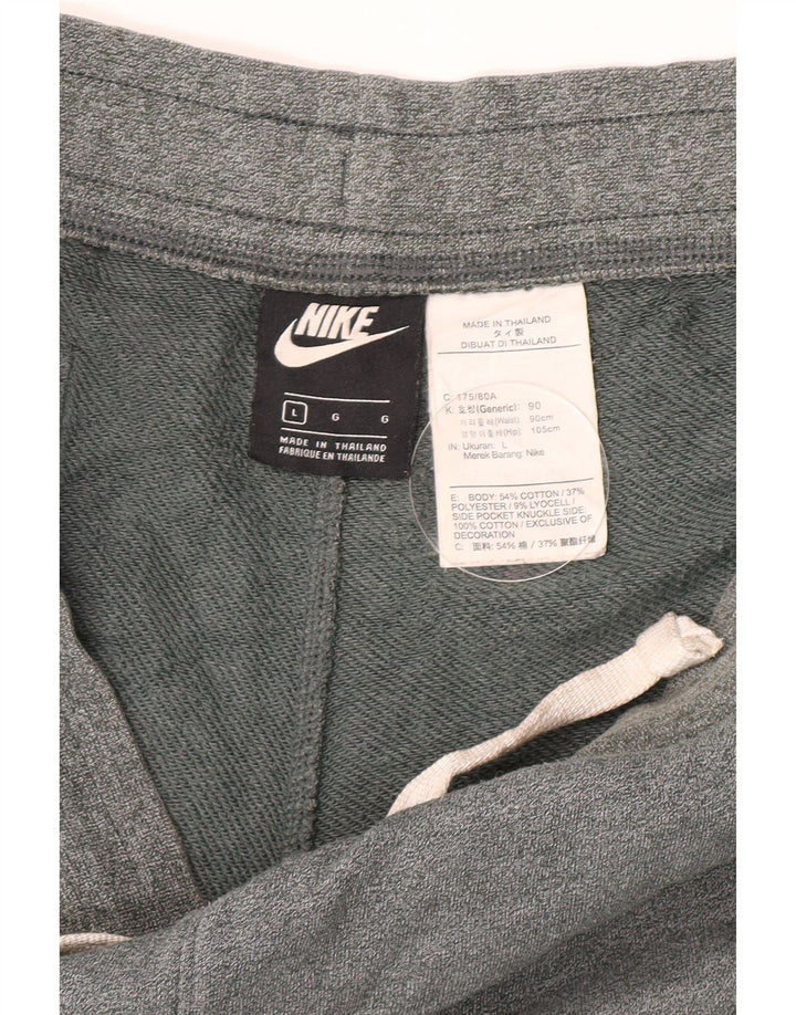 Nike Herren-Sportshorts mit Grafik, Größe L, aus grauer Baumwolle