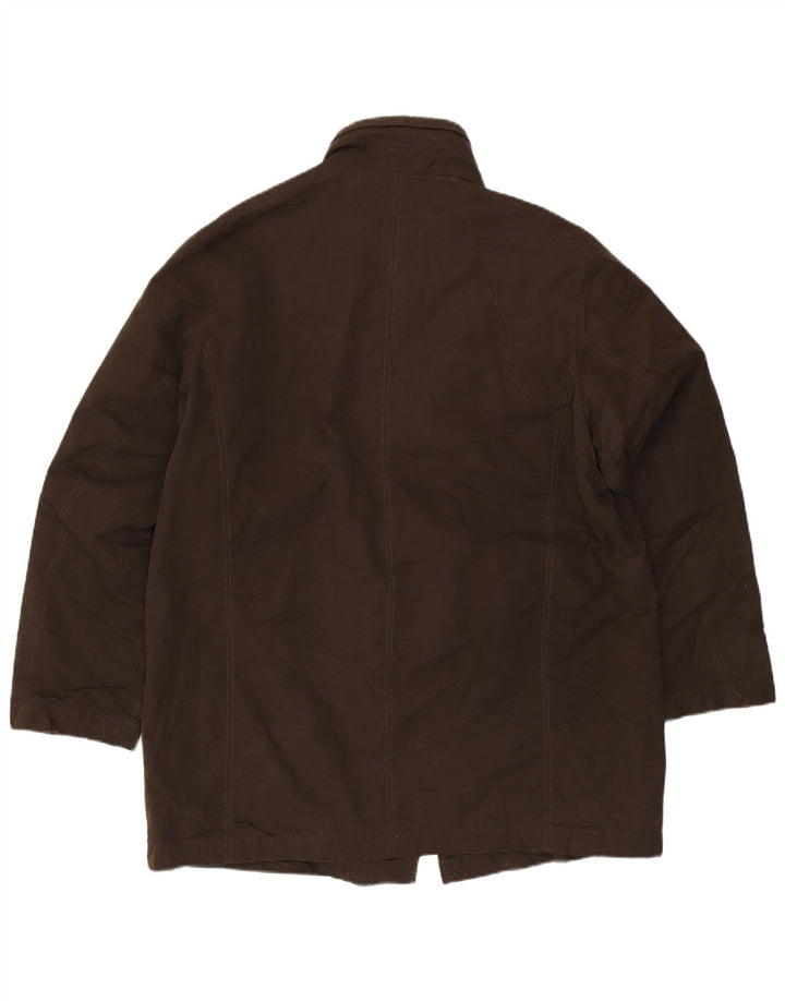 Marks & Spencer Herren-Windbreaker-Jacke, UK 38, mittelbraune Baumwolle