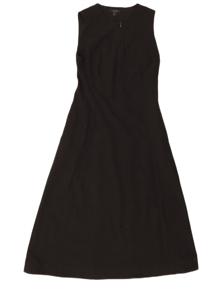 Cos Damen Ärmelloses Maxikleid EU 36 Small Schwarz Polyester